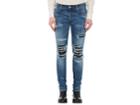 Amiri Men's Mx1 Leather-inset Skinny Jeans