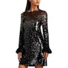 Valentino Women's Paillette-embellished Silk Minidress - Black