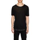 Ben Taverniti Unravel Project Men's Tissue-weight Cotton Jersey T-shirt-black
