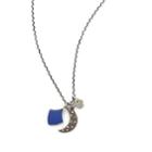 Feathered Soul Women's #silence Pendant Necklace - Blue