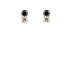 Raphaele Canot Women's White & Black Diamond Stud Earrings - Black