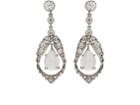 Stephanie Windsor Antiques Women's White Diamond & Moonstone Drop Earrings
