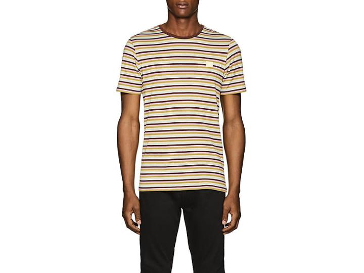 Acne Studios Men's Striped Cotton T-shirt