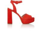 Barneys New York Women's Suede Platform Ankle-strap Sandals