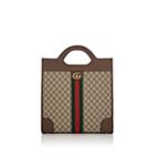 Gucci Men's Gg Supreme Tote Bag - Brown