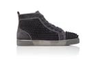 Christian Louboutin Men's Spiked Louis Flat High-top Sneakers