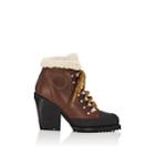 Chlo Women's Rylee Leather & Shearling Ankle Boots - Brown