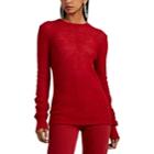 Helmut Lang Women's Air Open-knit Crewneck Sweater - Red