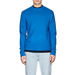 Acne Studios Men's Peele Brushed Wool-cashmere Sweater-blue