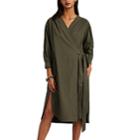 Masscob Women's Marco Cotton Wrap Dress - Green