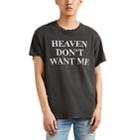 Amiri Men's Heaven & Hell Distressed Cotton Oversized T-shirt - Black