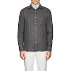 Hartford Men's Paul Cotton Flannel Shirt - Charcoal