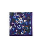 Barneys New York Men's Floral Silk Twill Pocket Square-purple