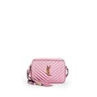 Saint Laurent Women's Monogram Lou Medium Leather Crossbody Bag - Pink