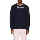 Adaptation Men's City Of Angels-embroidered Cashmere Sweater-navy