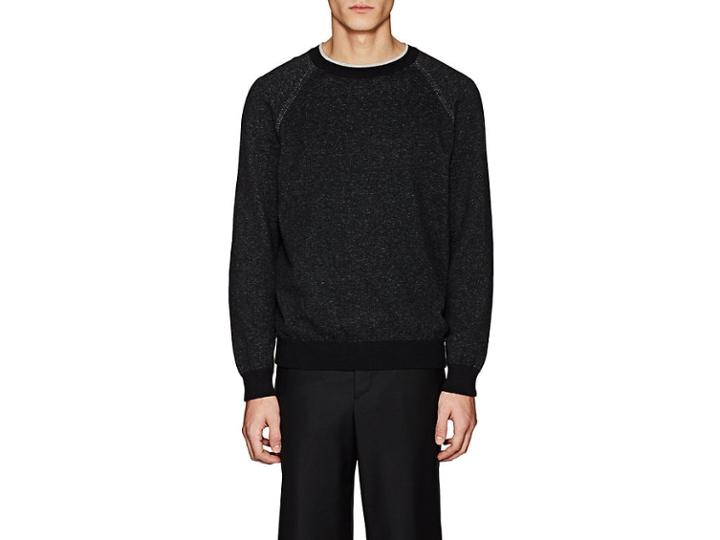 Barneys New York Men's Cotton-cashmere Crewneck Sweater