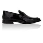 Barneys New York Men's Patent Leather Penny Loafers-black