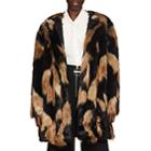 Givenchy Women's Faux-fur Coat - Brown