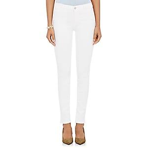 J Brand Women's 811 Mid-rise Skinny Jeans-white