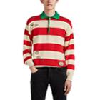 Gucci Men's Interlocking G Rugby Sweater - Red