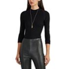 Narciso Rodriguez Women's Compact-knit Sweater - Black