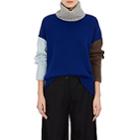 Tomorrowland Women's Colorblocked Wool Sweater-blue