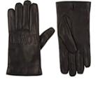 Gucci Men's Gucci Loved Leather Gloves - Black