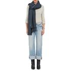 From The Road Women's Padra Whipstitched Cashmere Scarf-navy