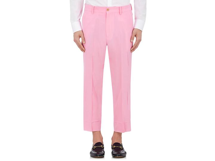 Gucci Men's Worsted Wool Trousers