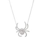 Samira 13 Women's Diamond Spider Pendant Necklace-white
