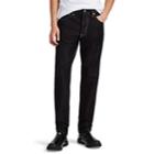 Helmut Lang Men's Contrast-stitched Cotton-blend Slim Jeans - Black