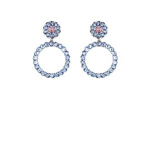 Sabbadini Women's Sapphire Drop Earrings - Blue