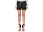 Saint Laurent Women's Leather Cuffed Shorts