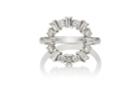 Ileana Makri Women's White Diamond & White Gold Ring