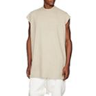 Rick Owens Drkshdw Men's Slub Cotton Short-sleeve Sweatshirt-white