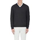 Brioni Men's Wool-blend V-neck Sweater-dark Gray
