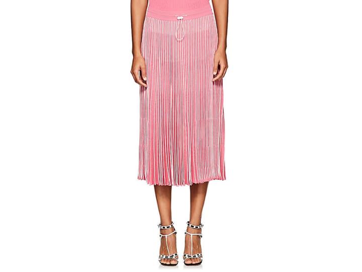 Valentino Women's Striped Knit Midi-skirt