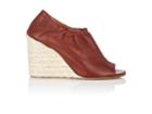 Derek Lam Women's Cosimia Leather Wedge Sandals