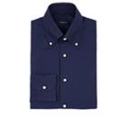 Sartorio Men's Cotton Button-down Dress Shirt - Navy
