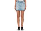 Frame Women's Le Mini Frayed Denim Skirt
