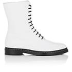 The Row Women's Fara Leather Combat Boots-white