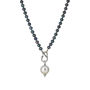 Samira 13 Women's Spiked Tahitian Pearl Pendant Necklace - Pearl