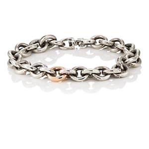 Title Of Work Men's Cable Chain Bracelet - Silver