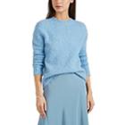 Helmut Lang Women's Brushed Wool-blend Crewneck Sweater - Lt. Blue