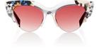 Fendi Women's Semi-rimless Cat-eye Sunglasses