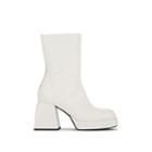 Nodaleto Women's Bulla Corta Leather Mid-calf Boots - White