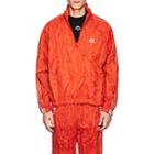 Adidas Originals By Alexander Wang Men's Crinkled Tech-fabric Pullover Jacket-red
