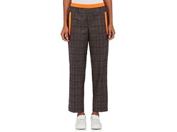 Kolor Women's Checked Wool-blend Flannel Pants
