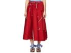 Prada Women's Abstract-print Stretch-cotton Full A-line Skirt