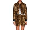 Philosophy Di Lorenzo Serafini Women's Leopard-print Velvet Crop Jacket